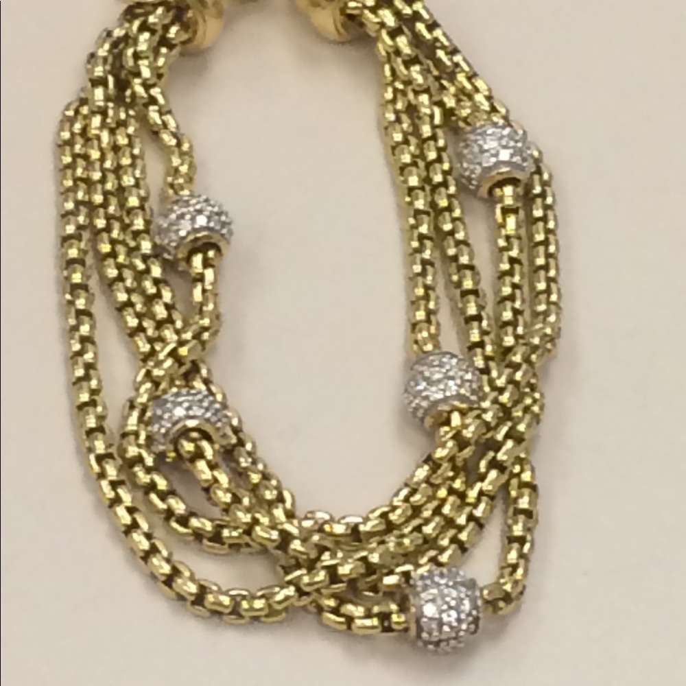 david yurman 18k bracelet heavy small fit